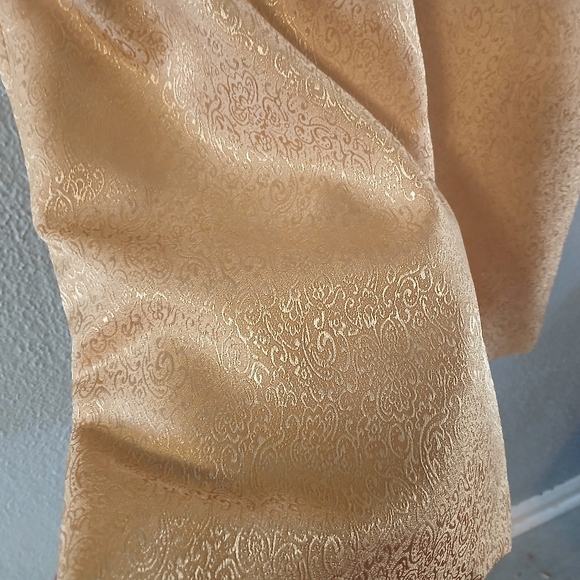 Kasper Gold Jacquard 2-piece Suit Jacket Skirt Size 12 - Picture 10 of 15